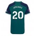 Günstige Arsenal Jorginho Frello #20 3rd Fussballtrikot Damen 2023-24 Kurzarm